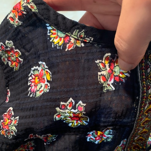 New! Loft Boho navy blue top - Picture 13 of 13